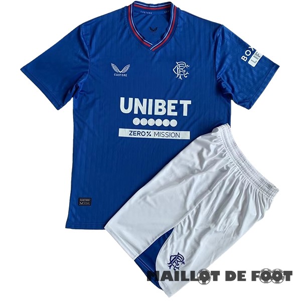 Foot Maillot Pas Cher Domicile Conjunto De Homme Rangers 2023 2024 Bleu