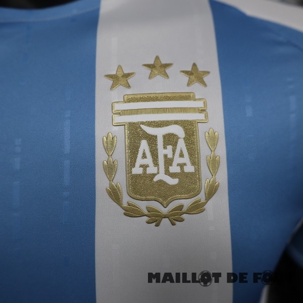 Foot Maillot Pas Cher Domicile Joueurs Concept Maillot Argentine 2024 Bleu Blanc