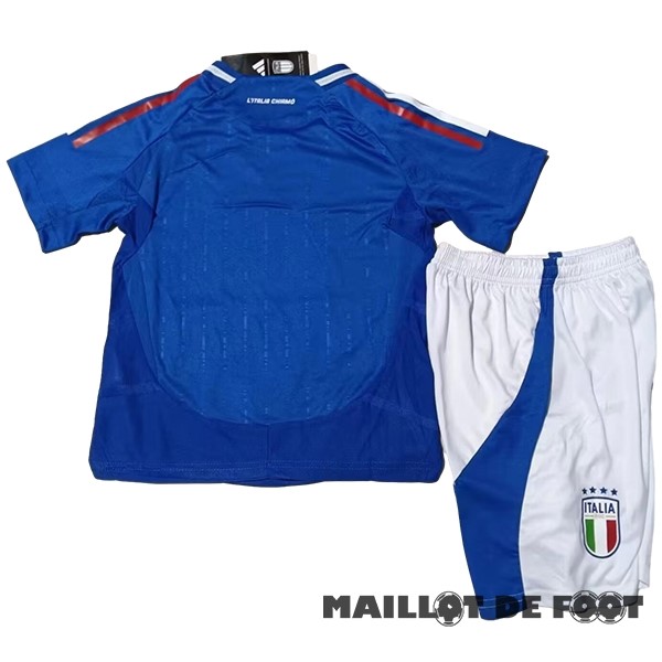 Foot Maillot Pas Cher Domicile Joueurs Conjunto De Enfant Italie 2024 Bleu