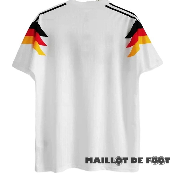Foot Maillot Pas Cher Domicile Maillot Allemagne Retro 1990 Blanc