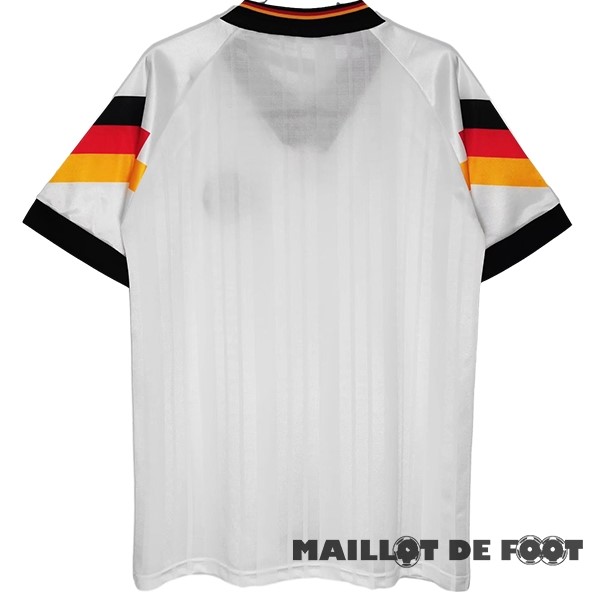 Foot Maillot Pas Cher Domicile Maillot Allemagne Retro 1992 Blanc