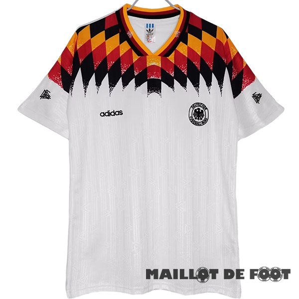 Foot Maillot Pas Cher Domicile Maillot Allemagne Retro 1994 Blanc
