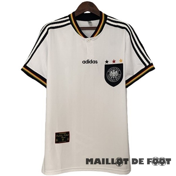 Foot Maillot Pas Cher Domicile Maillot Allemagne Retro 1996 Blanc
