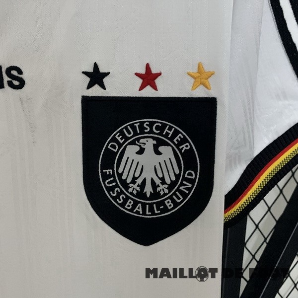 Foot Maillot Pas Cher Domicile Maillot Allemagne Retro 1996 Blanc