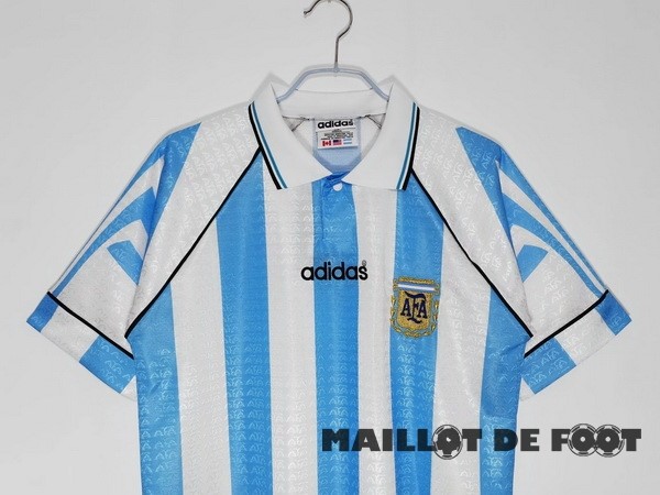 Foot Maillot Pas Cher Domicile Maillot Argentine Retro 1996 Bleu
