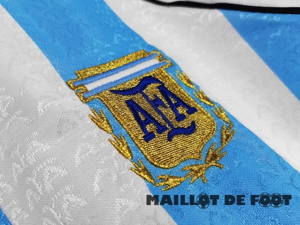 Foot Maillot Pas Cher Domicile Maillot Argentine Retro 1996 Bleu