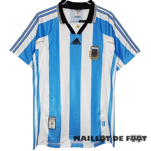 Foot Maillot Pas Cher Domicile Maillot Argentine Retro 1998 Bleu
