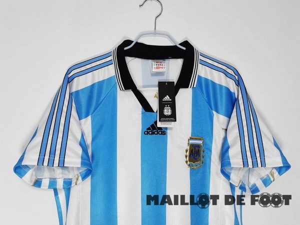 Foot Maillot Pas Cher Domicile Maillot Argentine Retro 1998 Bleu