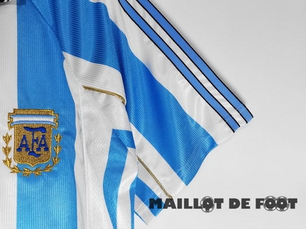 Foot Maillot Pas Cher Domicile Maillot Argentine Retro 1998 Bleu