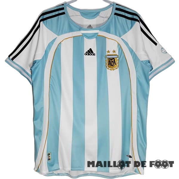 Foot Maillot Pas Cher Domicile Maillot Argentine Retro 2006 Bleu