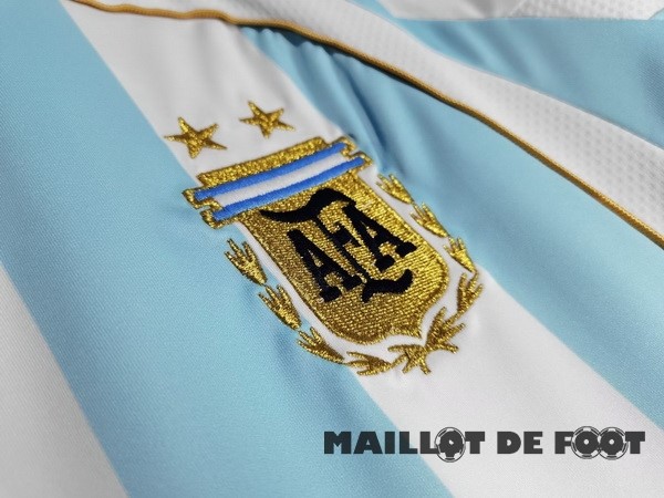 Foot Maillot Pas Cher Domicile Maillot Argentine Retro 2006 Bleu