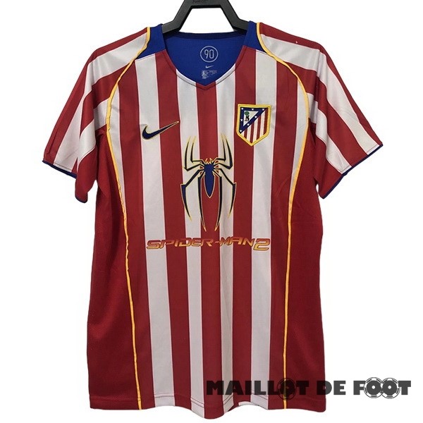 Foot Maillot Pas Cher Domicile Maillot Atlético Madrid Retro 2004 Rouge