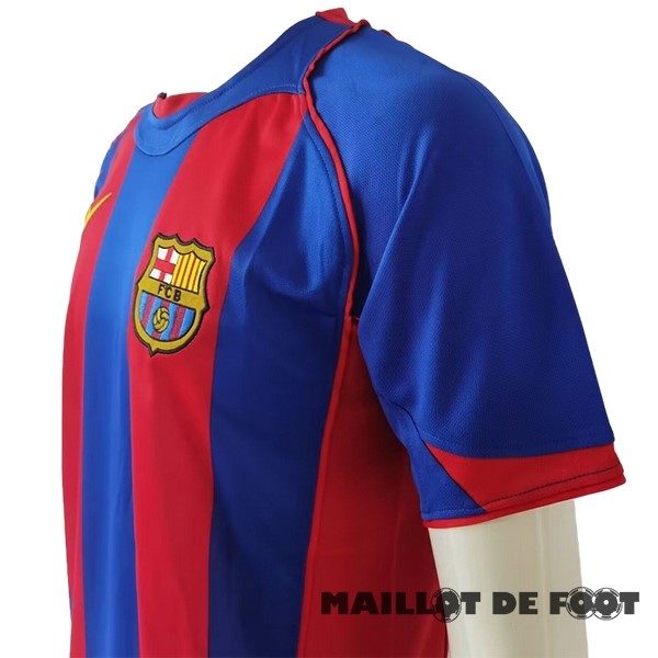 Foot Maillot Pas Cher Domicile Maillot Barcelona Retro 2004 2005 Bleu Rouge