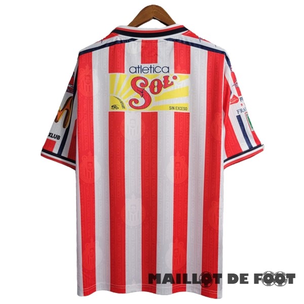 Foot Maillot Pas Cher Domicile Maillot CD Guadalajara Retro 2006 2007 Blanc Rouge