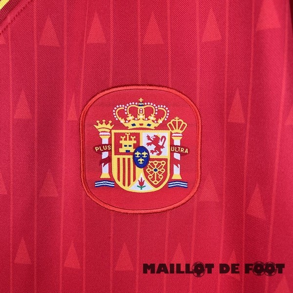 Foot Maillot Pas Cher Domicile Maillot Espagne Retro 1990 1991 Rouge