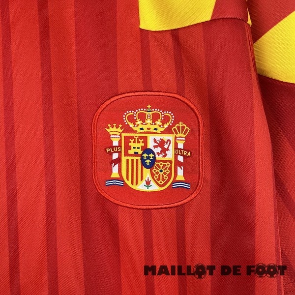 Foot Maillot Pas Cher Domicile Maillot Espagne Retro 1992 Rouge