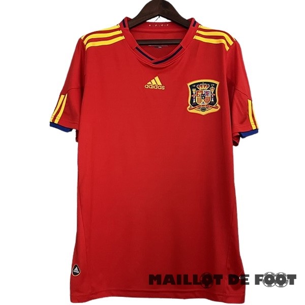 Foot Maillot Pas Cher Domicile Maillot Espagne Retro 2010 Rouge