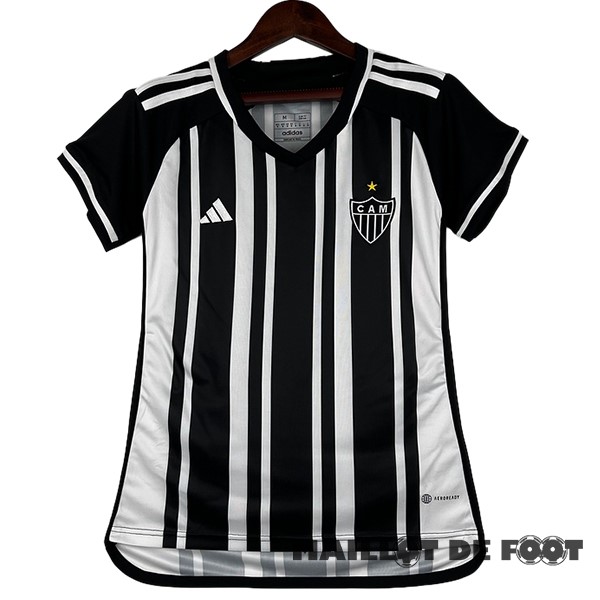 Foot Maillot Pas Cher Domicile Maillot Femme Atlético Mineiro 2023 2024 Noir Blanc