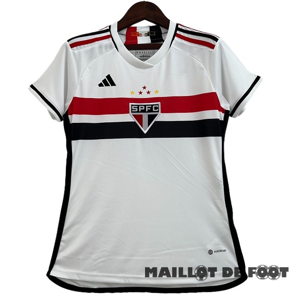 Foot Maillot Pas Cher Domicile Maillot Femme São Paulo 2023 2024 Blanc