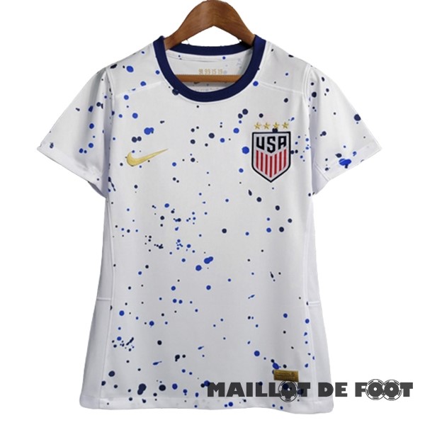 Foot Maillot Pas Cher Domicile Maillot Femme États-Unis 2023 Blanc