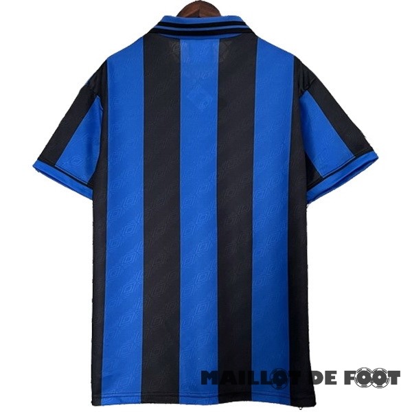 Foot Maillot Pas Cher Domicile Maillot Inter Milán Retro 1995 1996 Bleu
