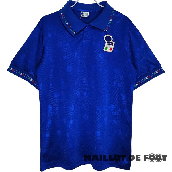 Foot Maillot Pas Cher Domicile Maillot Italy Retro 1994 Bleu
