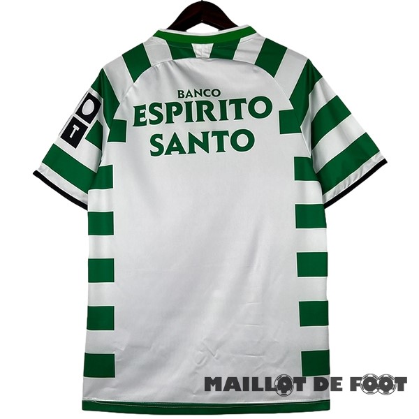 Foot Maillot Pas Cher Domicile Maillot Lisboa Retro 2003 2004 Vert