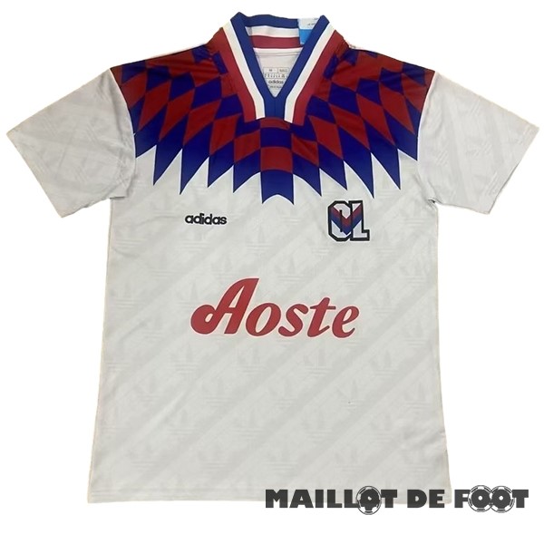 Foot Maillot Pas Cher Domicile Maillot Lyon Retro 1995 2023 Blanc