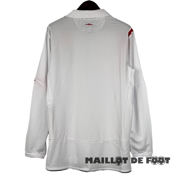 Foot Maillot Pas Cher Domicile Maillot Manches Longues Angleterre Retro 2006 Blanc