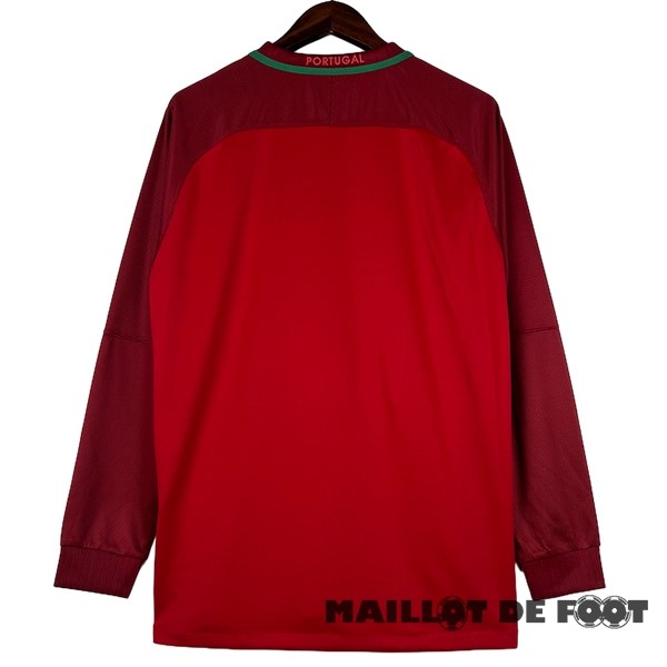 Foot Maillot Pas Cher Domicile Maillot Manches Longues Portugal Retro 2016 Rouge