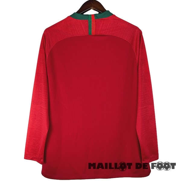 Foot Maillot Pas Cher Domicile Maillot Manches Longues Portugal Retro 2018 Rouge