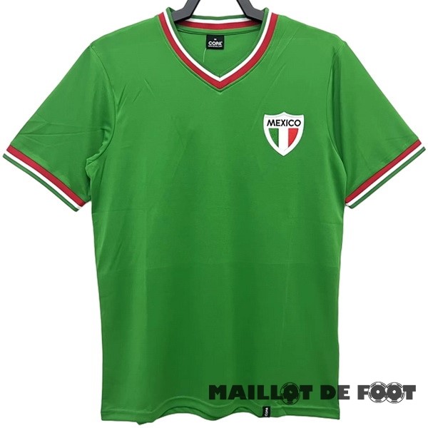 Foot Maillot Pas Cher Domicile Maillot Mexico Retro 1970 Vert