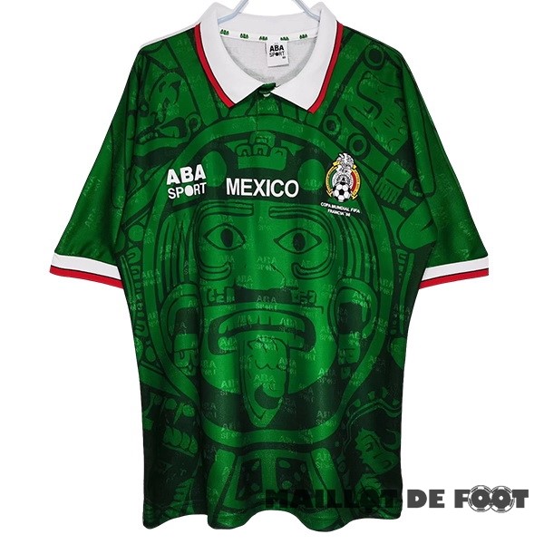 Foot Maillot Pas Cher Domicile Maillot Mexico Retro 1998 Vert