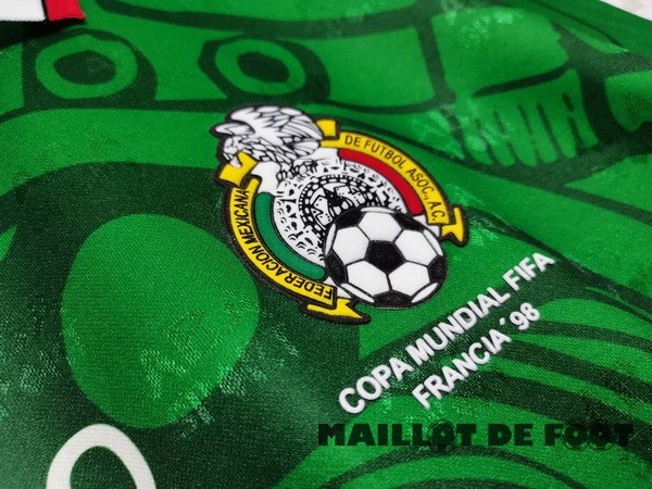 Foot Maillot Pas Cher Domicile Maillot Mexico Retro 1998 Vert