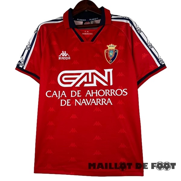 Foot Maillot Pas Cher Domicile Maillot Osasuna Retro 1995 1996 Rouge