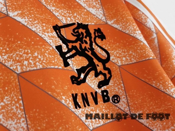 Foot Maillot Pas Cher Domicile Maillot Pays Bas Retro 1988 Orange