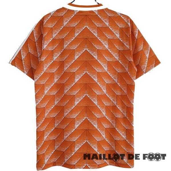 Foot Maillot Pas Cher Domicile Maillot Pays Bas Retro 1988 Orange