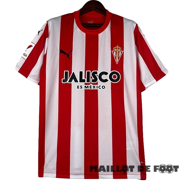Foot Maillot Pas Cher Domicile Maillot Real Sporting de Gijón 2023 2024 Rouge