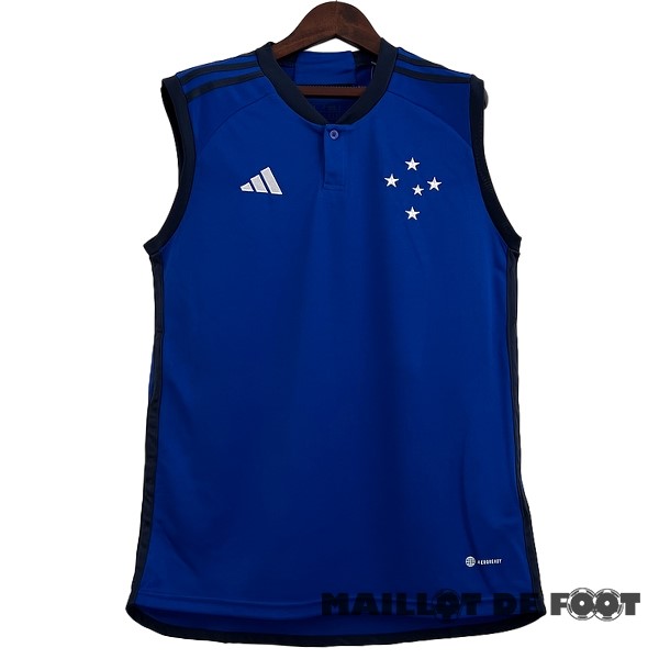 Foot Maillot Pas Cher Domicile Maillot Sans Manches Cruzeiro EC 2023 2024 Bleu
