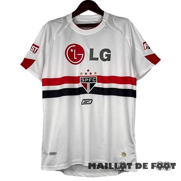 Foot Maillot Pas Cher Domicile Maillot São Paulo Retro 2007 2008 Blanc