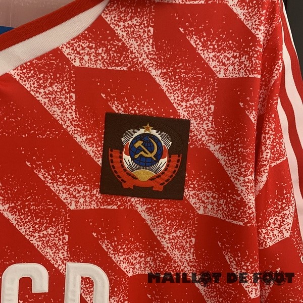 Foot Maillot Pas Cher Domicile Maillot Union soviétique Retro 1987 1988 Rouge