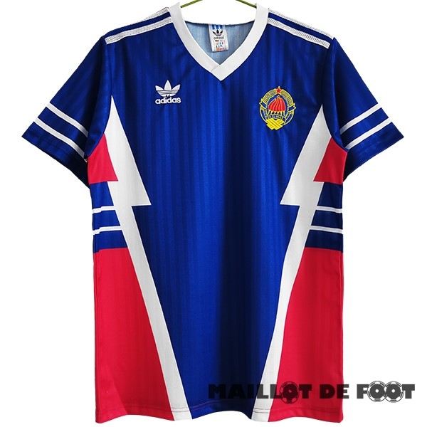 Foot Maillot Pas Cher Domicile Maillot Yougoslavie Retro 1990 Bleu