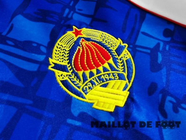 Foot Maillot Pas Cher Domicile Maillot Yougoslavie Retro 1992 Bleu