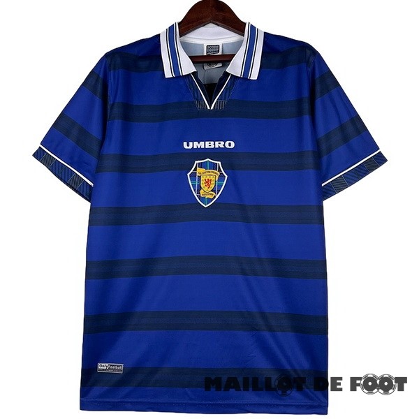 Foot Maillot Pas Cher Domicile Maillot Écosse Retro 1998 Bleu