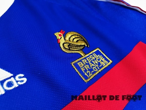 Foot Maillot Pas Cher Domicile Manches Longues AC Milan Retro 1998 Bleu