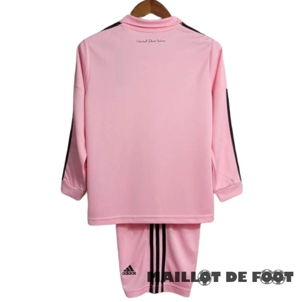 Foot Maillot Pas Cher Domicile Manches Longues Conjunto De Enfant Inter Miami 2022 2023 Rose