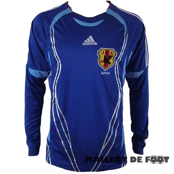 Foot Maillot Pas Cher Domicile Manches Longues Maillot Japon Retro 2006 Bleu