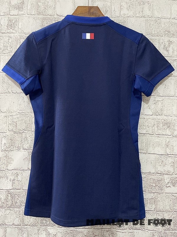 Foot Maillot Pas Cher Domicile Rugby Maillot Femme Championne du Monde 2023 Bleu