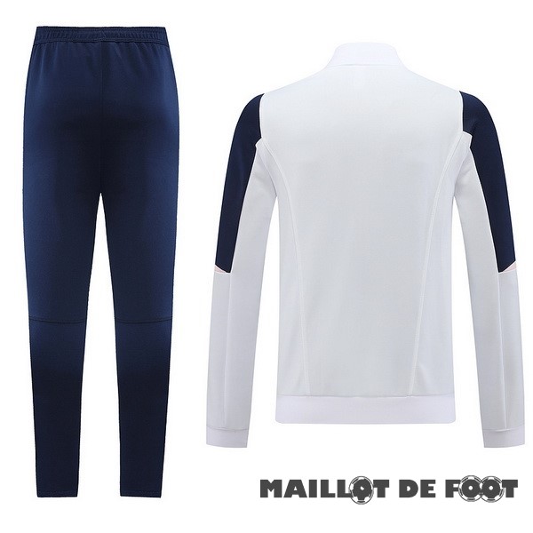 Foot Maillot Pas Cher Ensemble Complet Ensemble Complet longue fermeture éclair vêtements De Sport Ajax 2023 2024 Bleu Blanc Rose