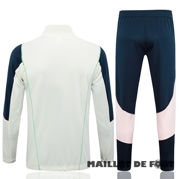 Foot Maillot Pas Cher Ensemble Complet Ensemble Complet longue fermeture éclair vêtements De Sport Ajax 2023 2024 Vert Clair Bleu